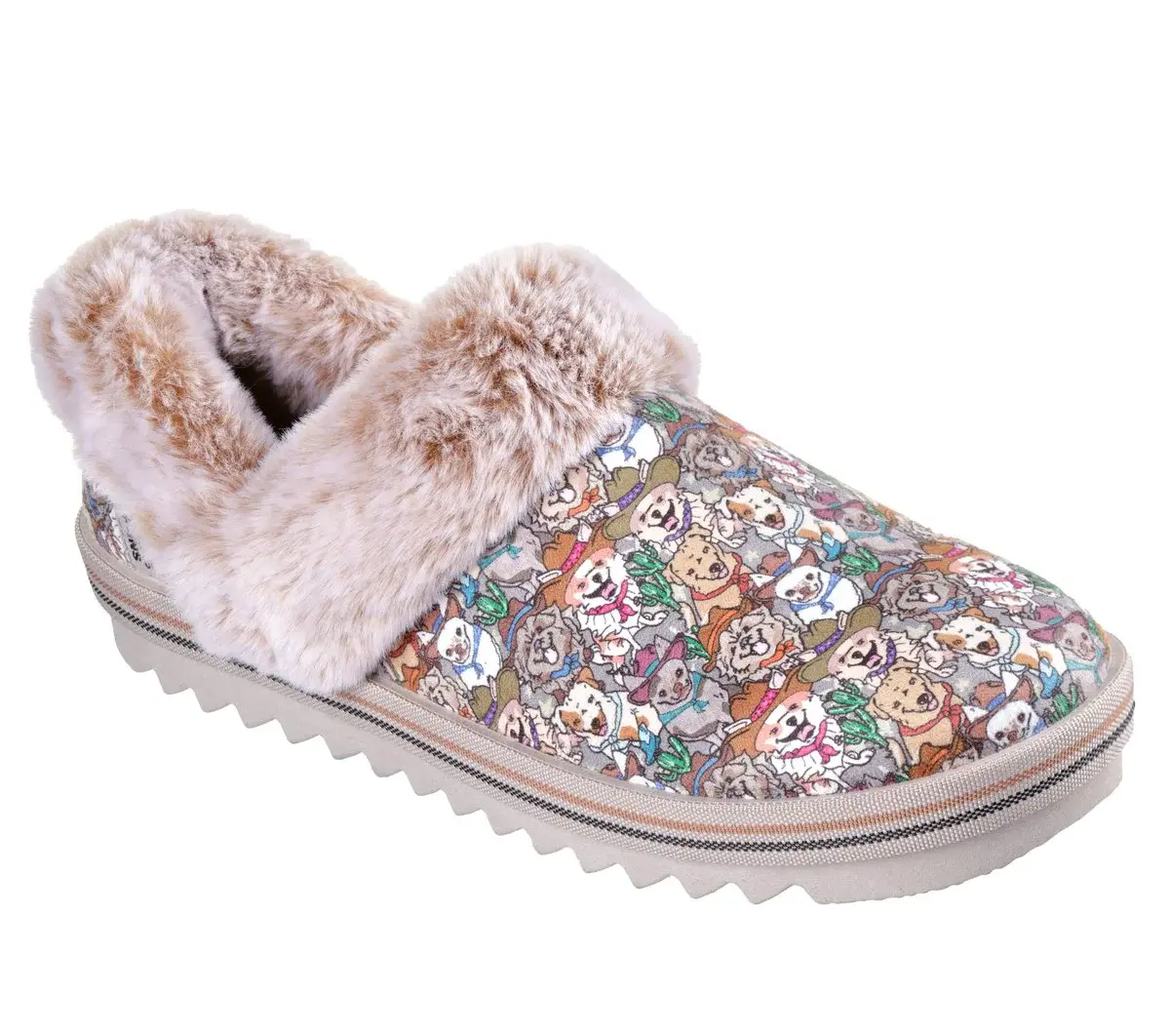 Skechers Slipper: BOBS Cozy Kiss – Doggy Derby Skechers Slipper: BOBS Cozy Kiss – Doggy Derby