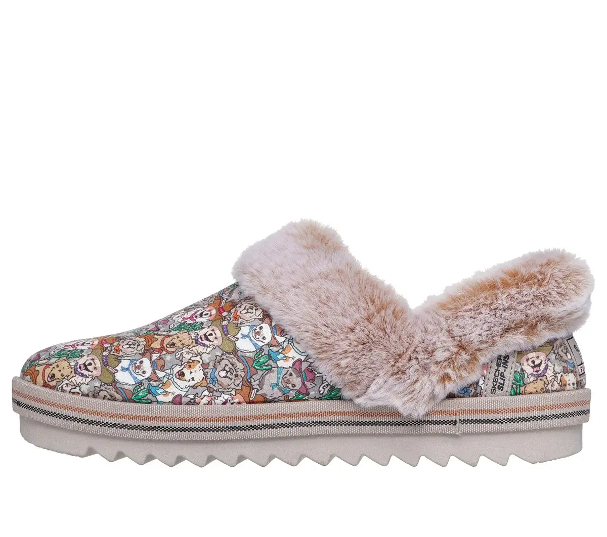 Skechers Slipper: BOBS Cozy Kiss – Doggy Derby Skechers Slipper: BOBS Cozy Kiss – Doggy Derby